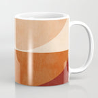 abstract retro shapes earthy 2 Coffee Mug Gallery Image 1