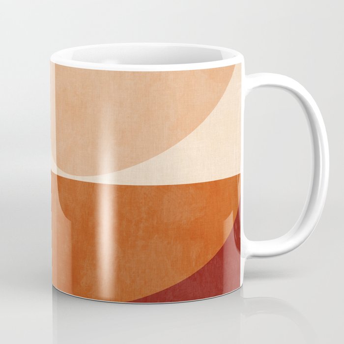 abstract retro shapes earthy 2 Coffee Mug Gallery Image 1
