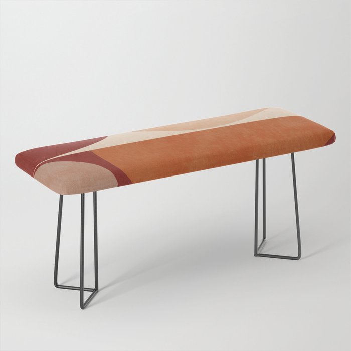 abstract retro shapes earthy 2 Bench Gallery Image 1