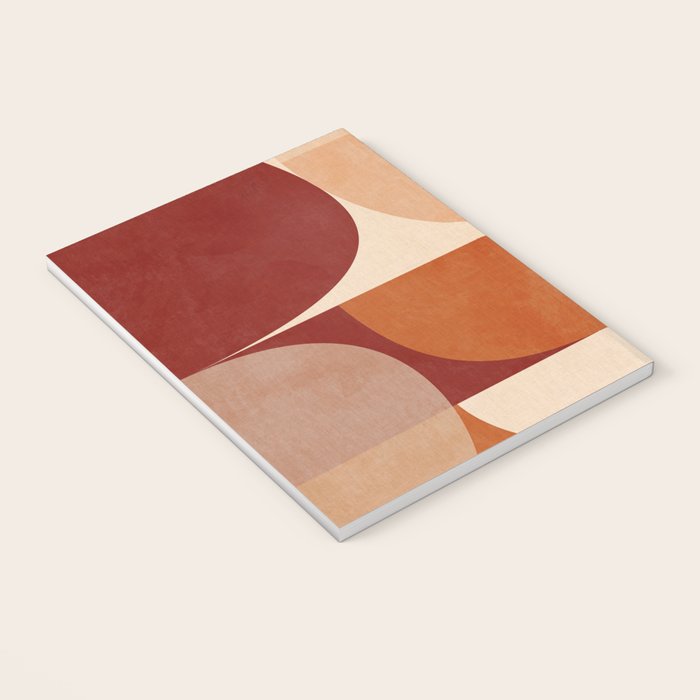 abstract retro shapes earthy 2 Notebook Gallery Image 3