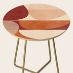 abstract retro shapes earthy 2 Side Table Gallery Image 2