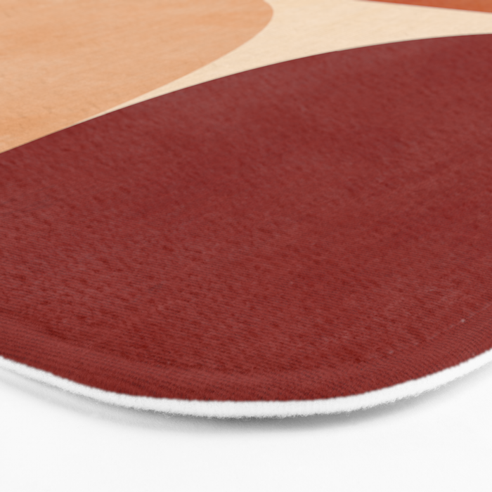 abstract retro shapes earthy 2 Bath Mat Gallery Image 3