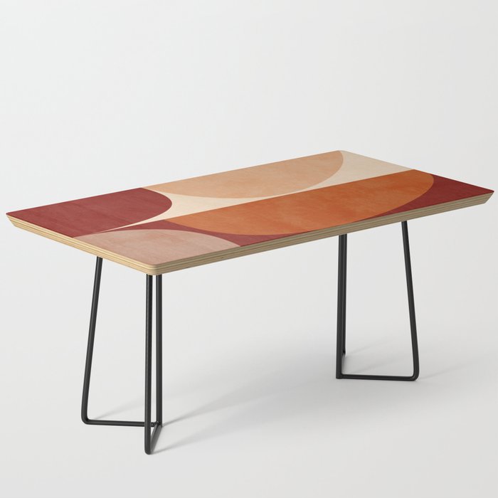 abstract retro shapes earthy 2 Coffee Table Gallery Image 1