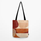 abstract retro shapes earthy 2 Tote Bag Gallery Image 2