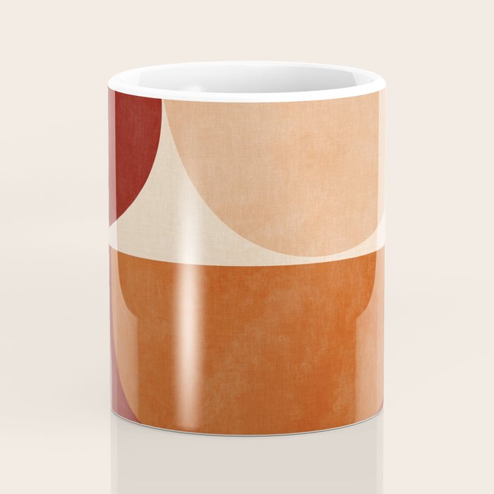 abstract retro shapes earthy 2 Coffee Mug Gallery Image 4