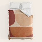 abstract retro shapes earthy 2 Comforter Gallery Image 6