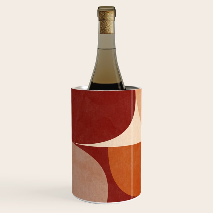 abstract retro shapes earthy 2 Wine Chiller Gallery Image 2