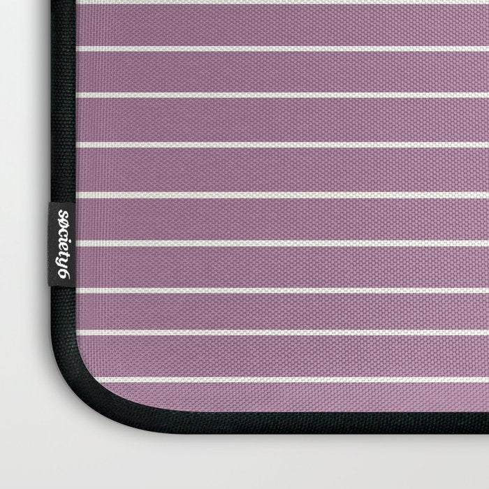 Minimal Line Curvature XXIV Lilac Purple Mid Century Modern Arch Abstract Laptop Sleeve Gallery Image 3
