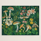 Mushrooms Dandelion Garden Jigsaw Puzzle Gallery Image 1