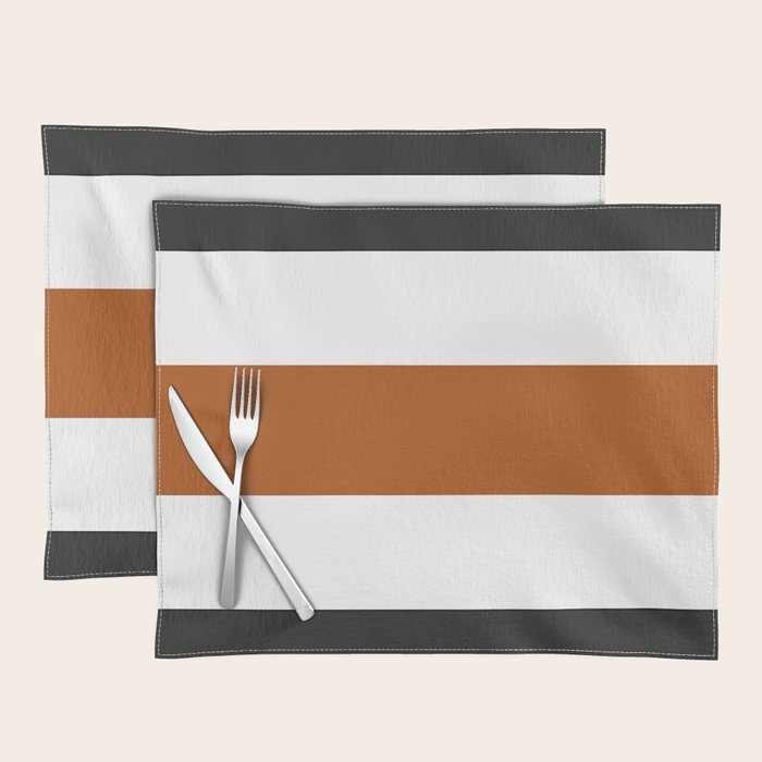 Accent (Black & Rust) Placemat Gallery Image 1