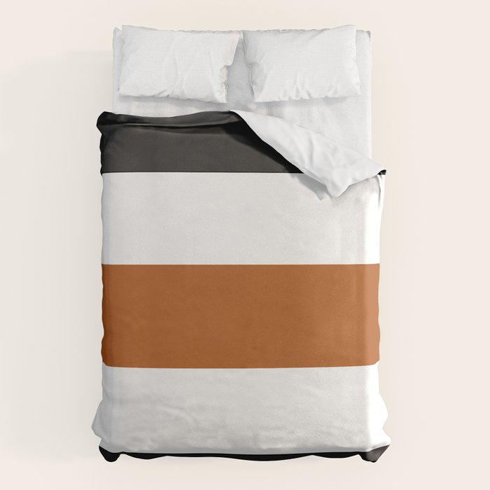 Accent (Black & Rust) Duvet Cover Gallery Image 1
