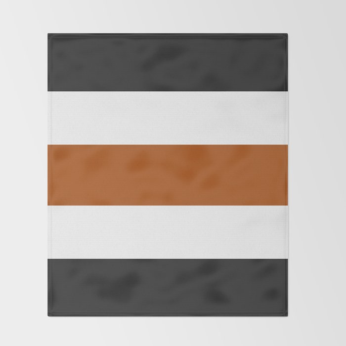 Accent (Black & Rust) Throw Blanket Gallery Image 2