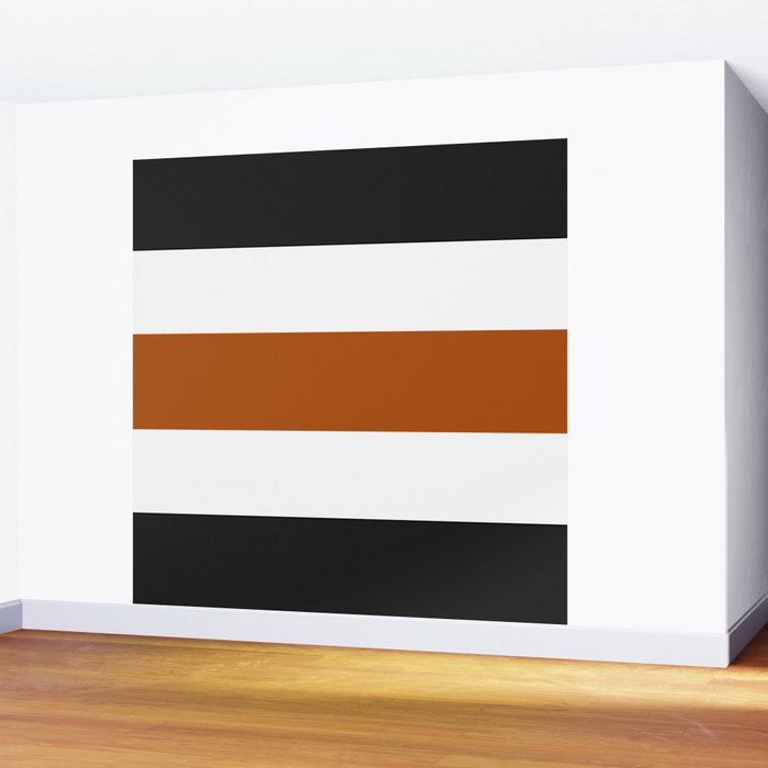 Accent (Black & Rust) Wall Mural Gallery Image 2