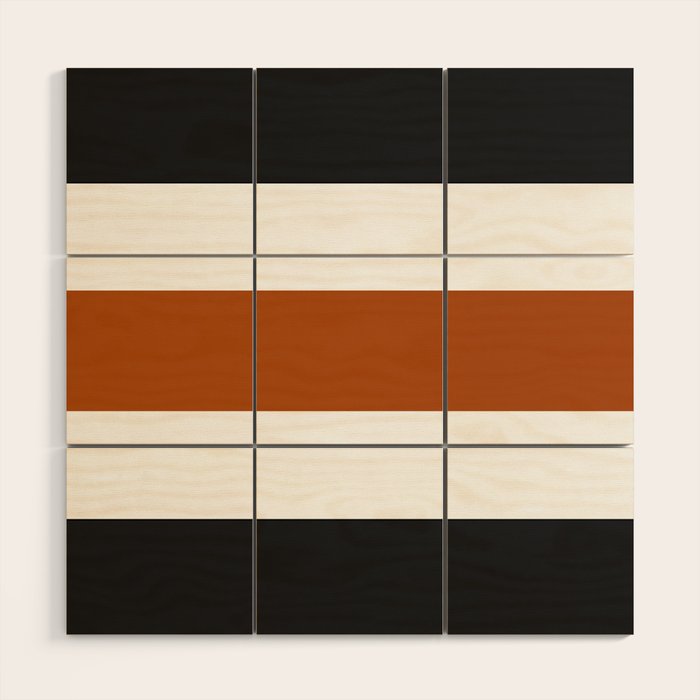 Accent (Black & Rust) Wood Wall Art Gallery Image 1