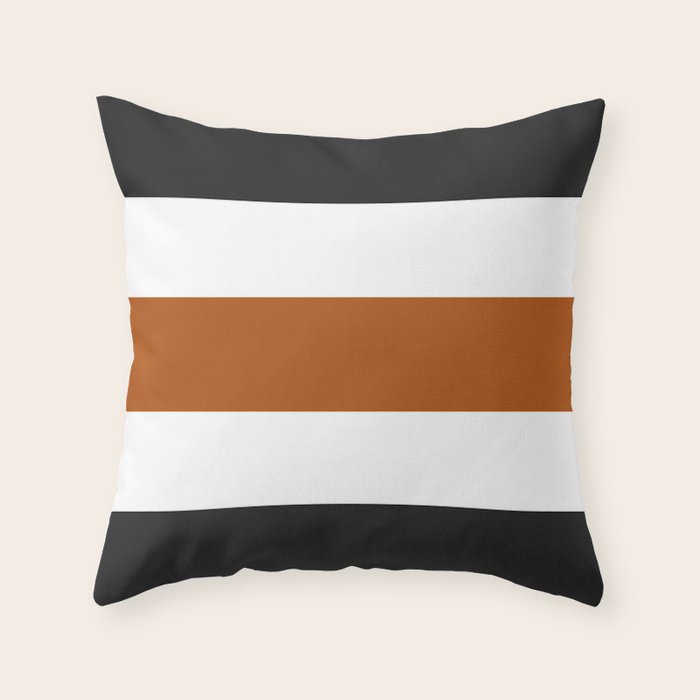 Accent (Black & Rust) Throw Pillow Gallery Image 1