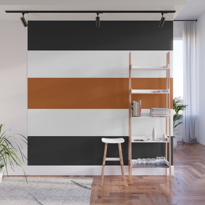 Accent (Black & Rust) Wall Mural Gallery Image 1