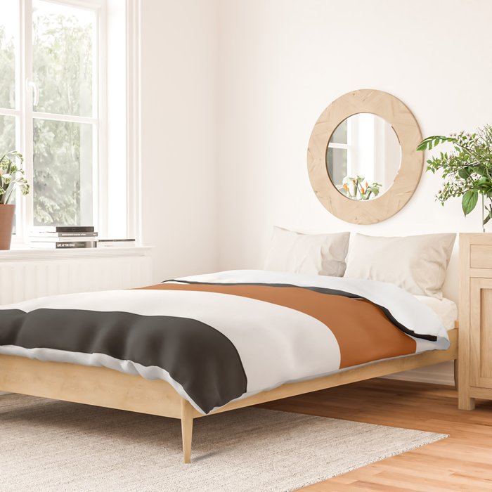 Accent (Black & Rust) Duvet Cover Gallery Image 2