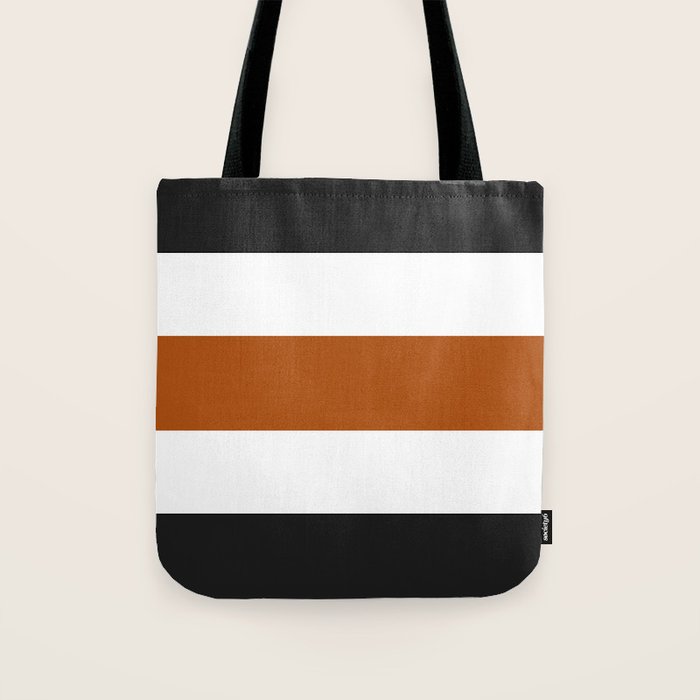 Accent (Black & Rust) Tote Bag Gallery Image 1