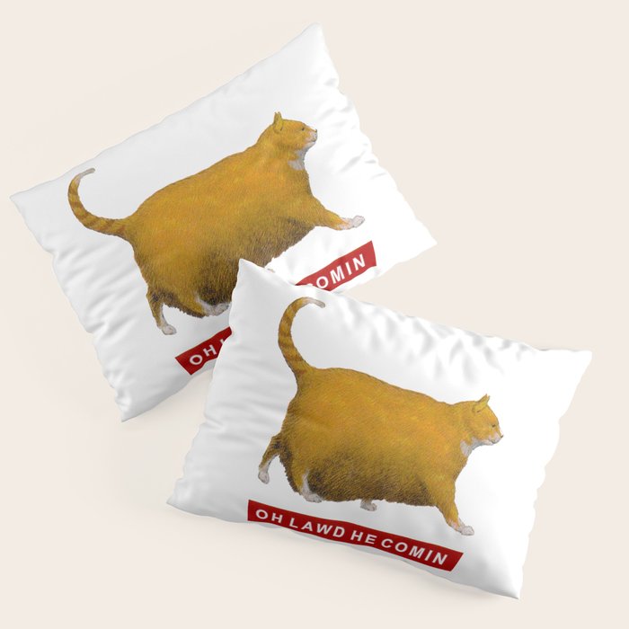 OH LAWD HE COMIN Meme Pillow Sham Gallery Image 3