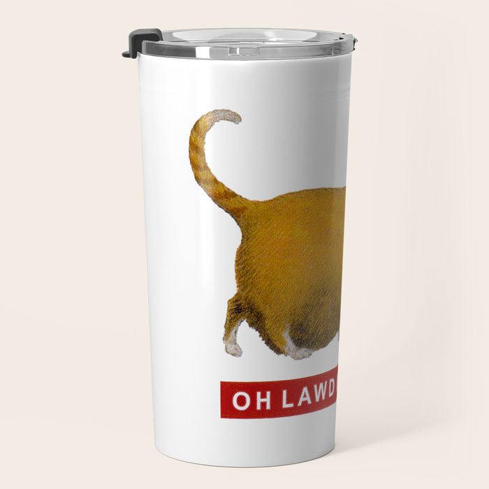 OH LAWD HE COMIN Meme Travel Mug Gallery Image 3