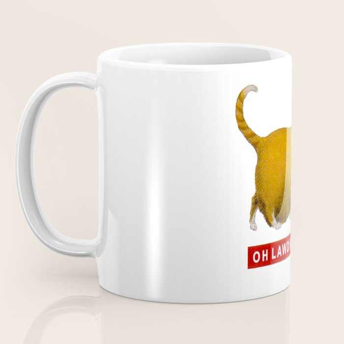 OH LAWD HE COMIN Meme Coffee Mug Gallery Image 3