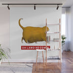 OH LAWD HE COMIN Meme Wall Mural Gallery Image 1