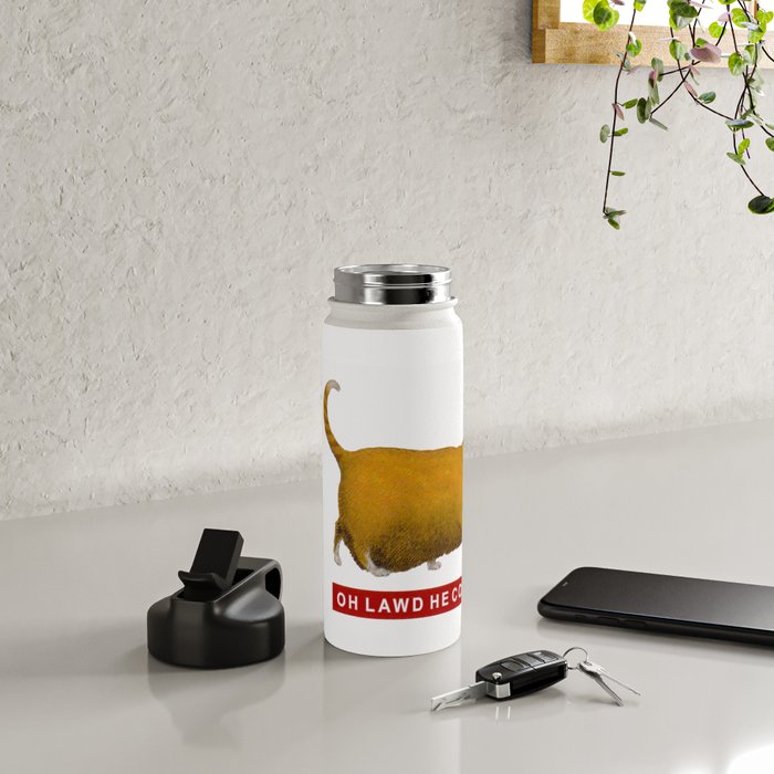 OH LAWD HE COMIN Meme Water Bottle Gallery Image 4