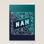 Nah - Teal Palette Stationery Card Gallery Image 2