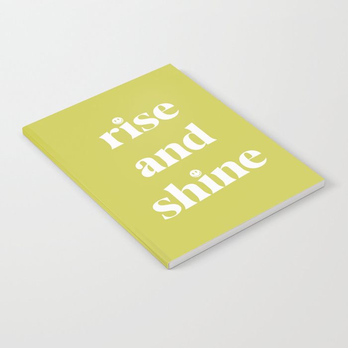 Rise And Shine Lime Notebook Gallery Image 1