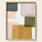 Multicolor abstract shapes Serving Tray Gallery Image 1