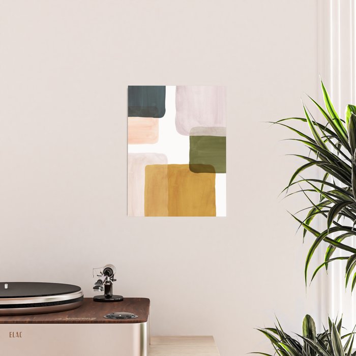 Multicolor abstract shapes Poster Gallery Image 2