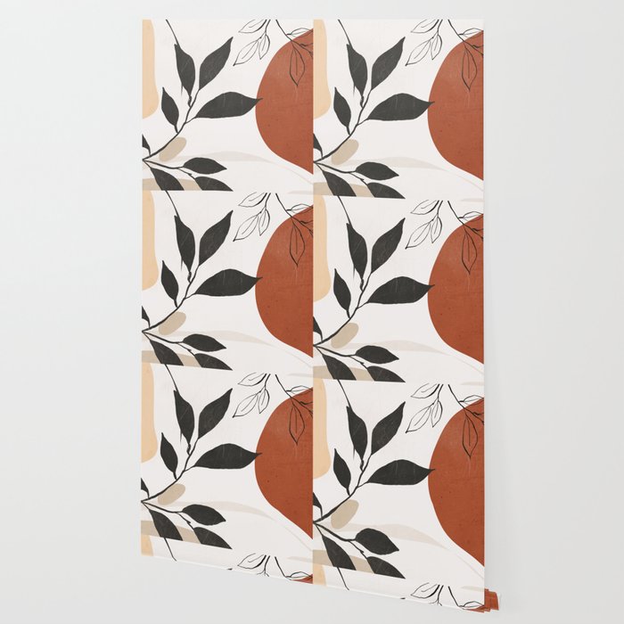 Abstract Shapes and Leaves 2 Wallpaper Gallery Image 2