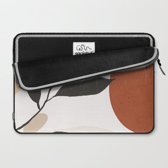 Abstract Shapes and Leaves 2 Laptop Sleeve Gallery Image 2