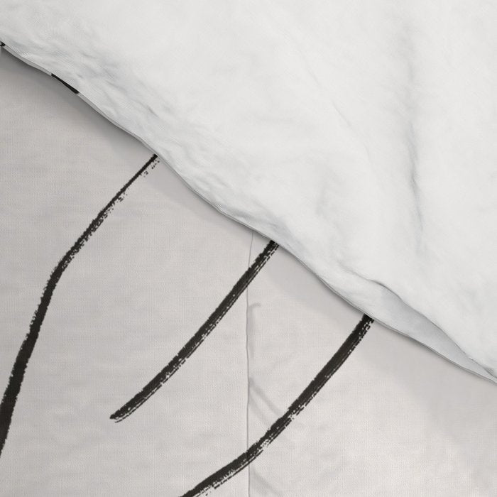 Abstract Shapes and Leaves 2 Comforter Gallery Image 4