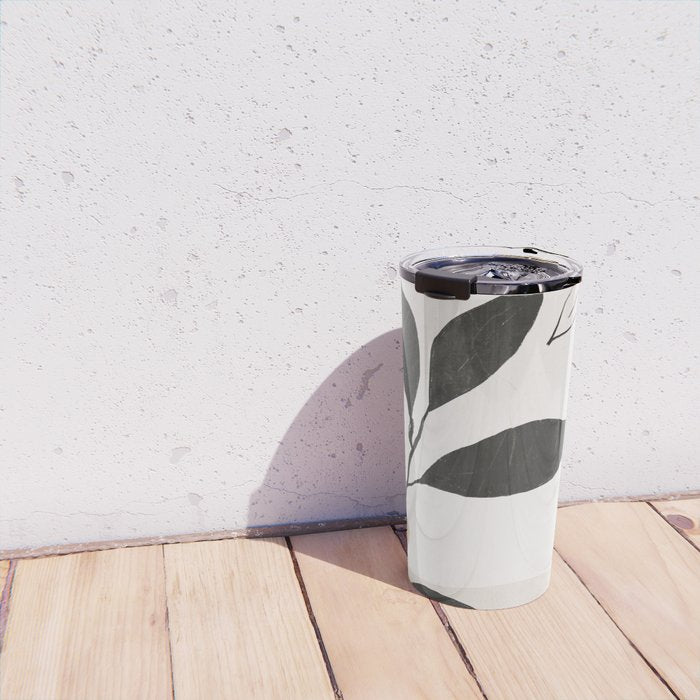 Abstract Shapes and Leaves 2 Travel Mug Gallery Image 4