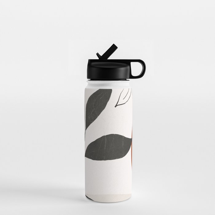 Abstract Shapes and Leaves 2 Water Bottle Gallery Image 1