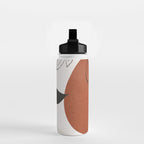 Abstract Shapes and Leaves 2 Water Bottle Gallery Image 2