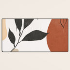 Abstract Shapes and Leaves 2 Desk Mat Gallery Image 3