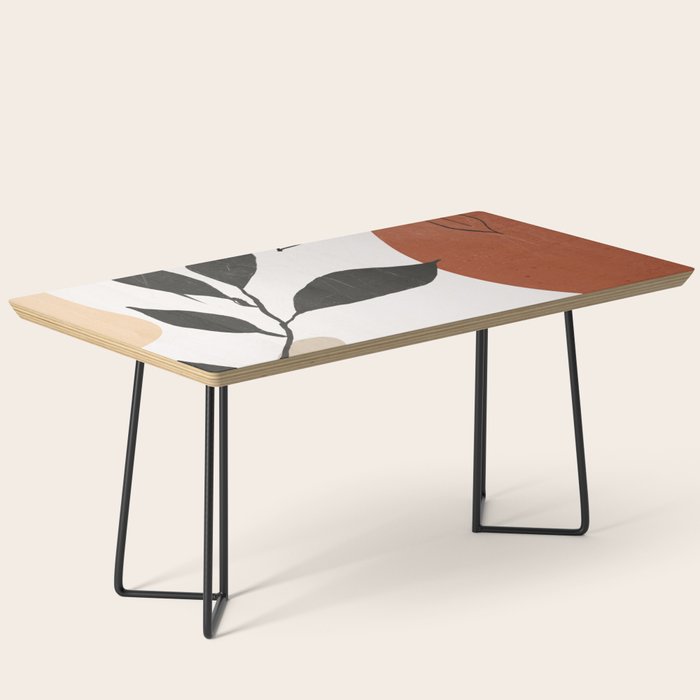 Abstract Shapes and Leaves 2 Coffee Table Gallery Image 1
