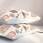 Gouache Books and Tea Pillow Sham Gallery Image 3