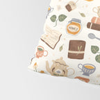 Gouache Books and Tea Pillow Sham Gallery Image 4