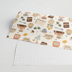 Gouache Books and Tea Wrapping Paper Gallery Image 2