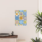 Mediterranean tiles,lemon art,mosaic tiles pattern  Poster Gallery Image 2