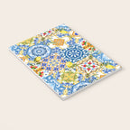 Mediterranean tiles,lemon art,mosaic tiles pattern  Notebook Gallery Image 3