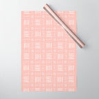 Mudcloth III (Blush Pink) Wrapping Paper Gallery Image 1
