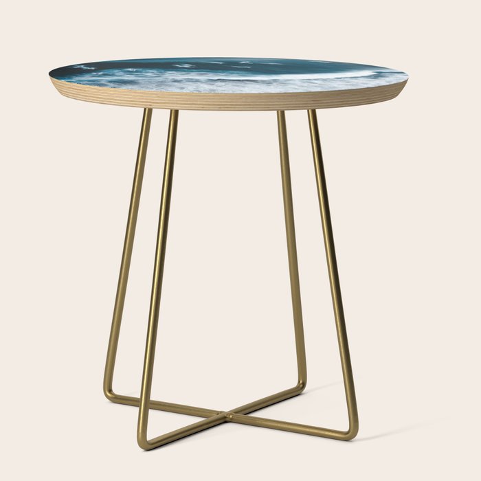 Aerial Surf Print - Surfers Riding Big Ocean Wave Side Table Gallery Image 1
