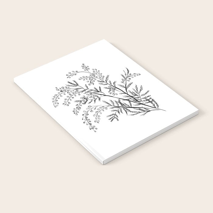 Minimal Acacia Branch Notebook Gallery Image 2