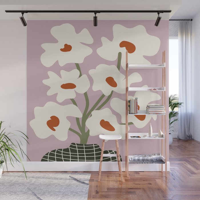Matisse poppy flower pot  Wall Mural Gallery Image 1