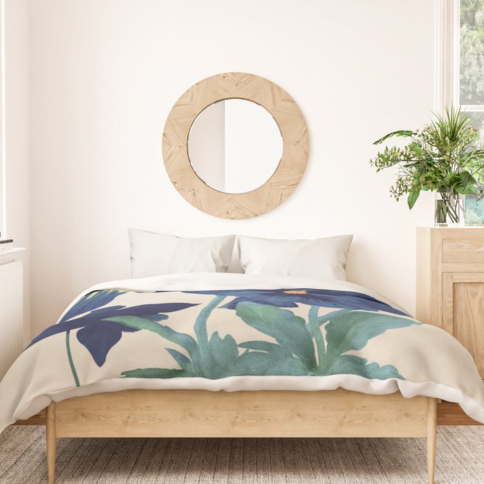 Blue Flowers Duvet Cover Gallery Image 3