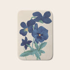 Blue Flowers Bath Mat Gallery Image 1